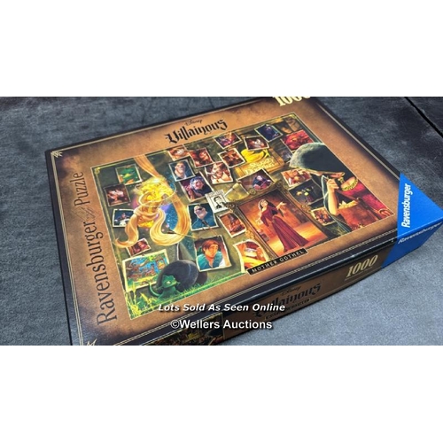 2066 - RAVENSBURGER 16888 DISNEY - VILLAINS WALT PUZZLE, COLOUR, �NICO / APPEARS TO BE NEW, OPEN BOX / SEE ... 