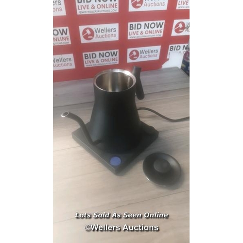 8009 - RRP: 165 - FELLOW CORVO EKG KETTLE / MATTE BLACK / MINIMAL SIGNS OF USE SLIGHTLY MARKED