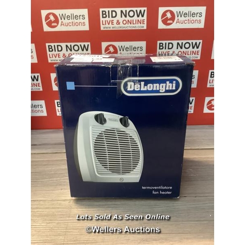 8043 - RRP: 35 - DELONGHI FAN HEATER / SIGNS OF USE / POWERS UP