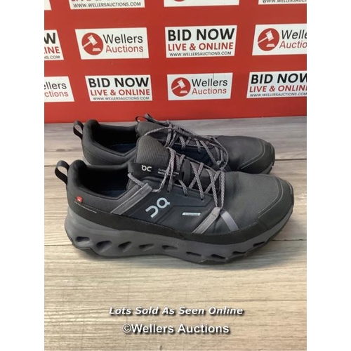 8060 - RRP: 180 ON RUNNING CLOUDHORIZON WATERPROOF / US 11.5 / BLACK|ECLIPSE / SIGNS OF USE