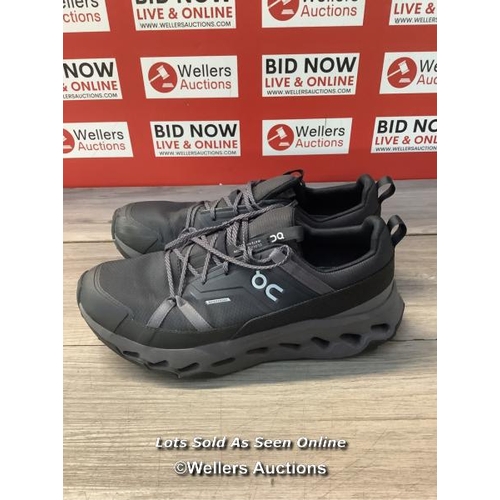 8060 - RRP: 180 ON RUNNING CLOUDHORIZON WATERPROOF / US 11.5 / BLACK|ECLIPSE / SIGNS OF USE