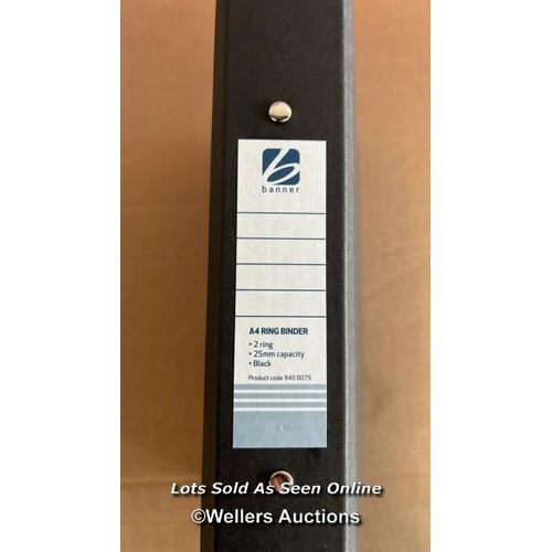 8083 - A4 RING BINDERS / BLACK