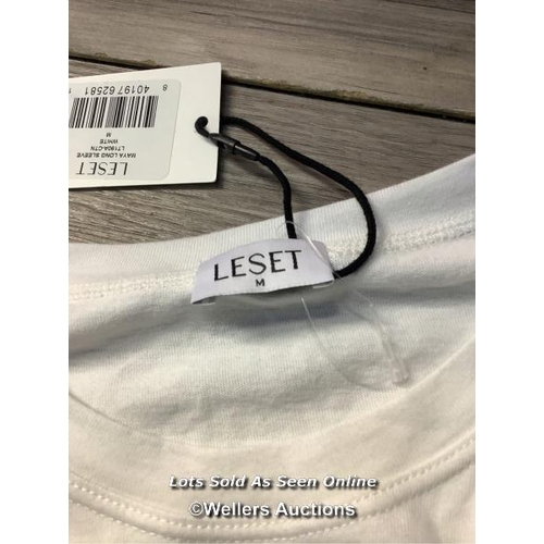 8142 - RRP: 78 - LESET MARGO LONG SLEEVE / M / WHITE