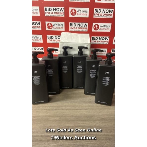 2430 - X6 NEW PREVIA ITALIA REJUVENATING SHAMPOO - 1000ML EACH - SEE IMAGES / D23