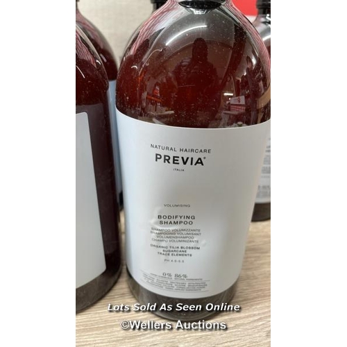 2452 - X6 NEW PREVIA ITALIA BODIFYING SHAMPOO - 1000ML EACH - SEE IMAGES / D25