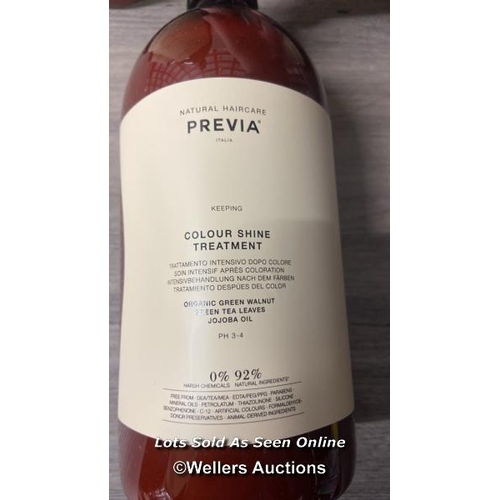 2453 - X6 NEW PREVIA ITALIA COLOUR SHINE TREATMENT - 1000ML EACH - SEE IMAGES / D25