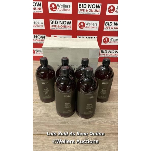 2456 - X6 NEW PREVIA ITALIA PURIFYING SHAMPOO - 1000ML EACH - SEE IMAGES / D25