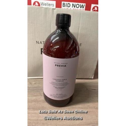 2469 - 6X NEW PREVIA ITALIAN NATURAL HAIRCARE - CURL FRIENDS SHAMPOO AND CONDITIONER - 1000ML