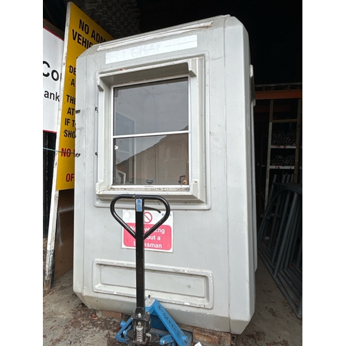 1 - Three modular kiosk ticket booths, each  approx. 146cm x 135cm x 245cm (H). Each booth is supplied o... 