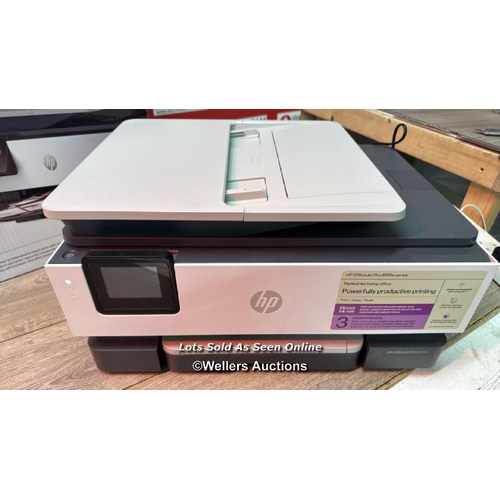 4038 - HP OFFICEJET PRO 8122E A4 AIO COLOUR PRINTER / POWERS UP / MINIMAL SIGNS OF USE / SEE IMAGES / C1