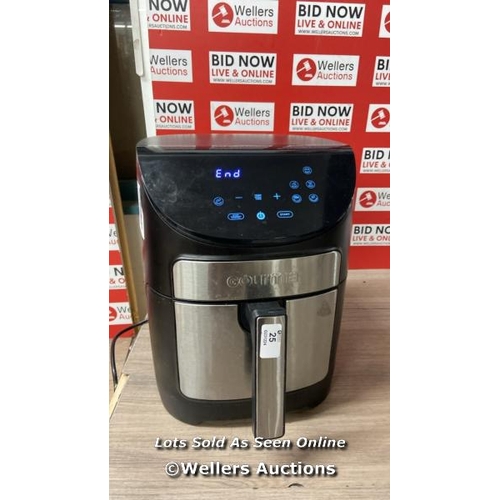 6043 - GOURMIA 6.7L DIGITIAL AIR FRYER / POWERS UP / F27