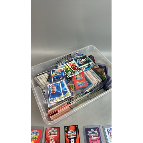 1 - A large collection of loose Topps Match Attax Football cards (over 1000) includes many chrome cards,... 