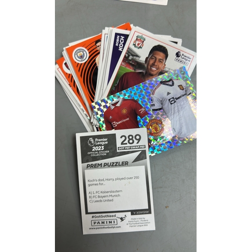 28 - Assorted Football stickers and cards including Panini and  Topps /AN19