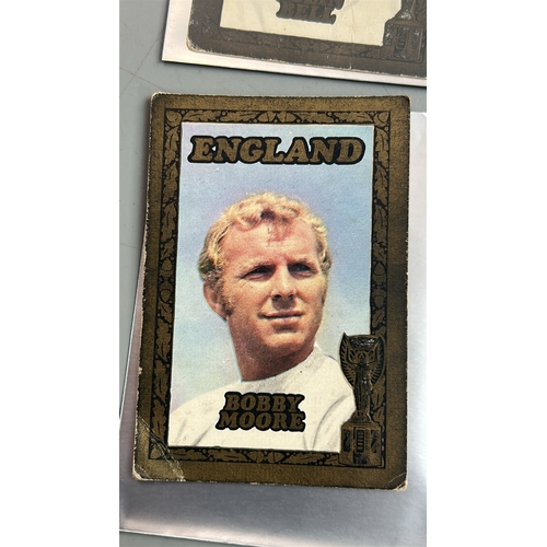 32 - 1970 A & B C World Cup England Team trading cards including Bobby Moore and Bobby Charlton (28) with... 