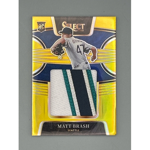 40 - Baseball Trading Cards - Matt Brash (Seattle) Panini Select 2022 jersey card no.RJS-MB, edition numb... 