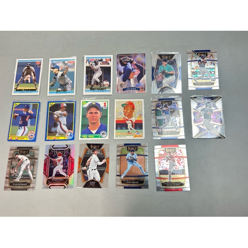 44 - Baseball Trading Cards - Assorted cards including 1990's Score and MVP and Panini Select (17) / AN20