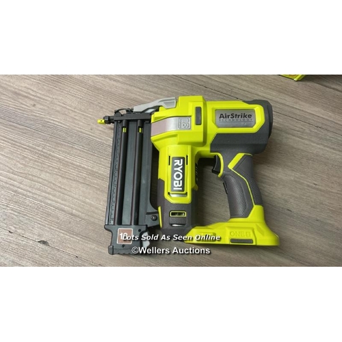 8009 - RYOBI R18GN18-0 18V ONE PLUS CORDLESS 18 GAUGE NAILER BARE TOOL, ONE SIZE, HYPER GREEN / C30-C32