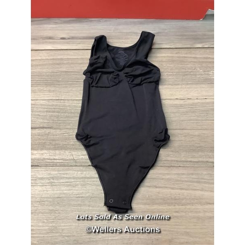 8124 - SKIMS SEAMLESS SCOOP NECK BODYSUIT / L / ONYX / NEW / RRP: 68 / G60