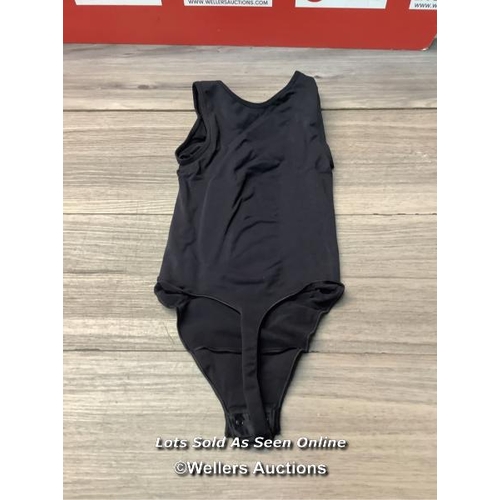 8124 - SKIMS SEAMLESS SCOOP NECK BODYSUIT / L / ONYX / NEW / RRP: 68 / G60