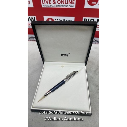 8132 - RRP: 1125 - MONT BLANC MEISTERST�CK SOLITAIRE DOU� BLUE HOUR CLASSIQUE FOUNTAIN PEN / APPEARS NEW / ... 