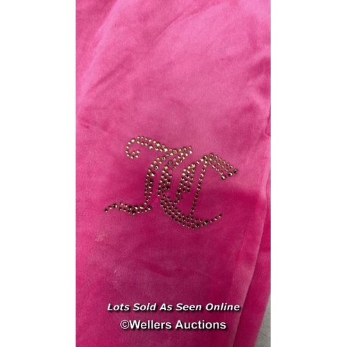 8150 - JUICY COUTURE KIDS DIAMANTE VELOR BOOTCUT PANT / 14-15 / APPEARS NEW, WITHOUT TAGS / RRP: 18 / G64