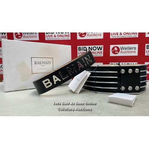 8162 - BALMAIN HIGH WAIST BELT SET / RF1W410 / ONE POPPER FASTENER IS DAMAGED / NEW / G64