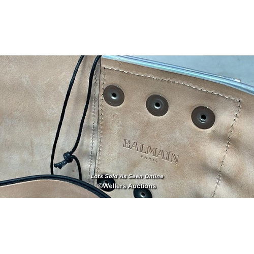 8162 - BALMAIN HIGH WAIST BELT SET / RF1W410 / ONE POPPER FASTENER IS DAMAGED / NEW / G64