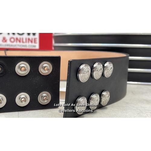 8162 - BALMAIN HIGH WAIST BELT SET / RF1W410 / ONE POPPER FASTENER IS DAMAGED / NEW / G64