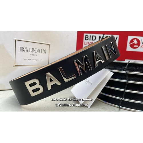 8162 - BALMAIN HIGH WAIST BELT SET / RF1W410 / ONE POPPER FASTENER IS DAMAGED / NEW / G64