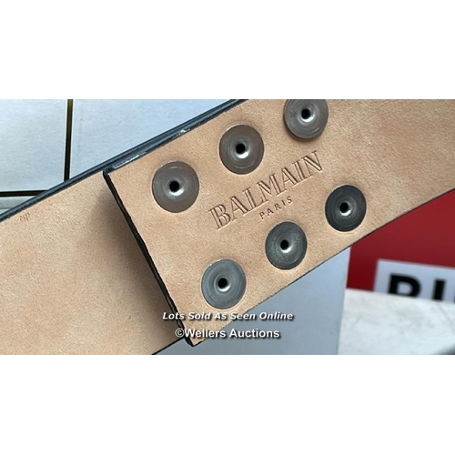 8162 - BALMAIN HIGH WAIST BELT SET / RF1W410 / ONE POPPER FASTENER IS DAMAGED / NEW / G64