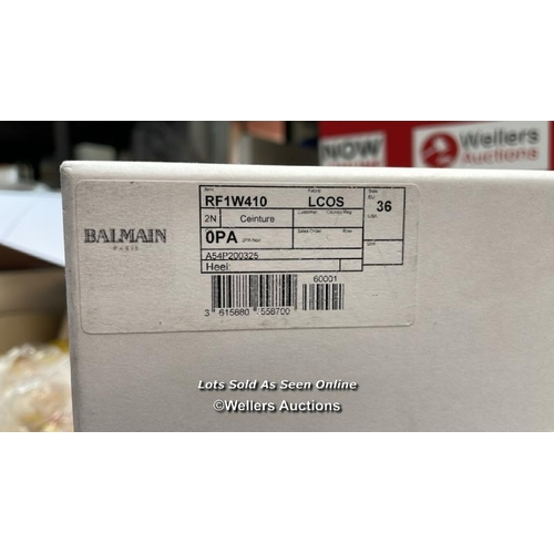 8162 - BALMAIN HIGH WAIST BELT SET / RF1W410 / ONE POPPER FASTENER IS DAMAGED / NEW / G64