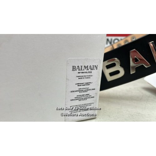 8162 - BALMAIN HIGH WAIST BELT SET / RF1W410 / ONE POPPER FASTENER IS DAMAGED / NEW / G64