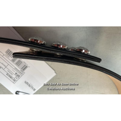 8162 - BALMAIN HIGH WAIST BELT SET / RF1W410 / ONE POPPER FASTENER IS DAMAGED / NEW / G64