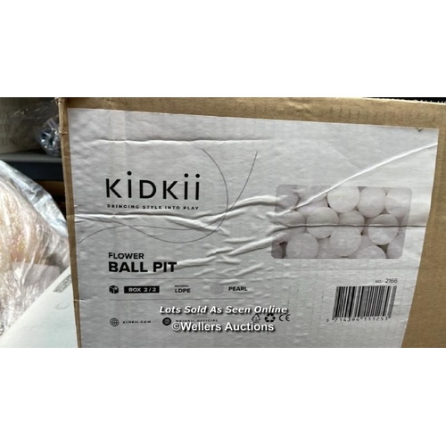 8166 - KIDKII BALL PIT BALLS / NEW / PEARL / SEE IMAGES / G32