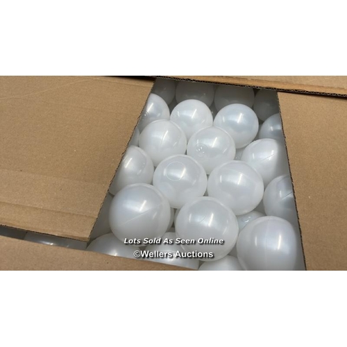 8167 - KIDKII BALL PIT BALLS / NEW / PEARL / SEE IMAGES / G32