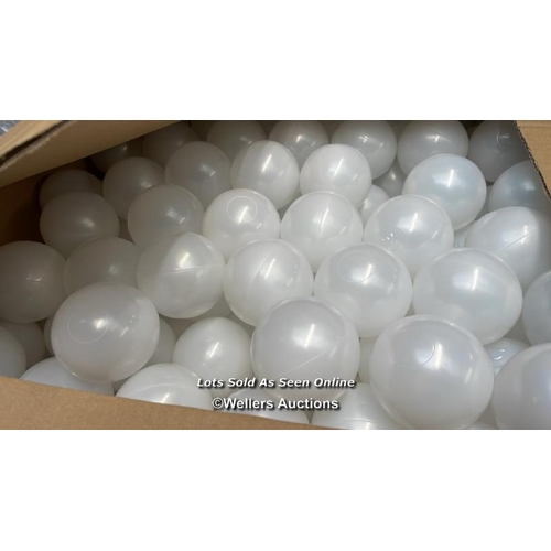 8167 - KIDKII BALL PIT BALLS / NEW / PEARL / SEE IMAGES / G32