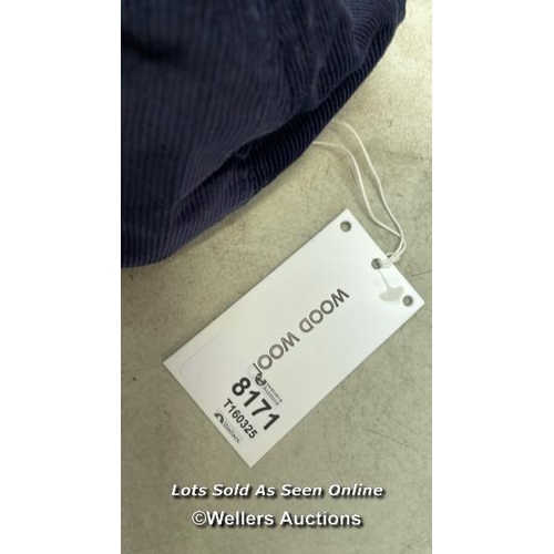 8171 - RRP: 80 - WOOD WOOD HAT CAP CORDUROY / ONE SIZE /  NAVY / APPEARS NEW WITH TAGS / G61