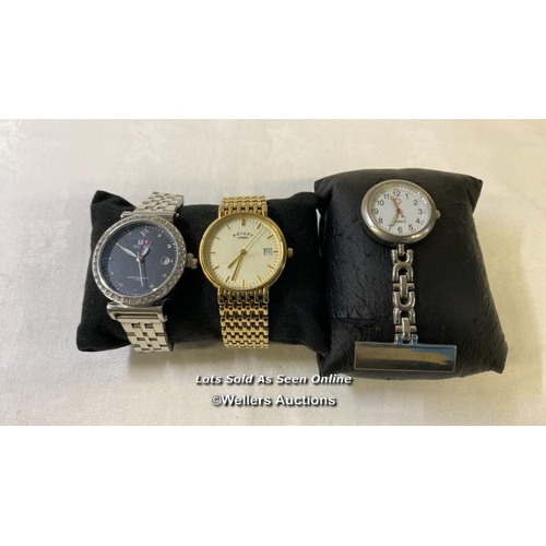 9717 - WATCH X3 INC. ROTARY 12424, TICARDT-4805, QUARTZ BROCH