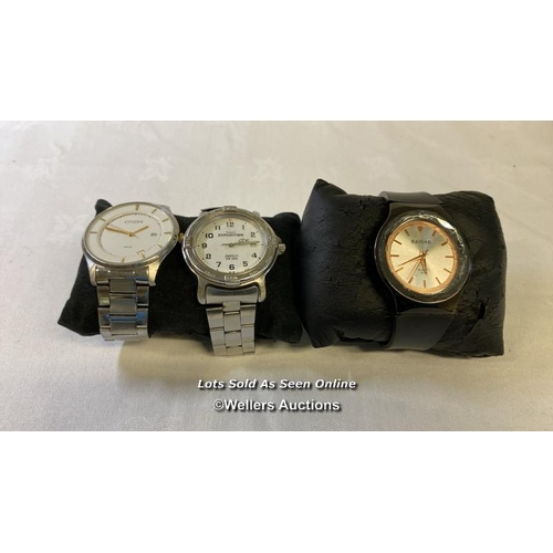 9722 - WATCH X3 INC. CITIZEN 561300901, TIMEX EXPEDITION CR-2016, BAISHA NO.2115