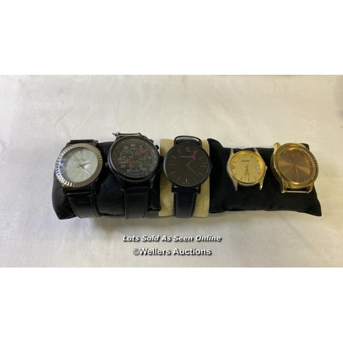 9724 - WATCH X5 INC. GIANNI MORETTI 6786, LARSSON JUNNINGS SN-639 0527, SEIKQ - NO STRAPS, AVON - NO STRAPS