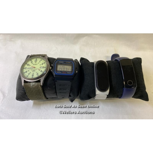 9726 - WATCH X4 INC. CASIO F91W, SOKI , XIAOMI METAL STRAP, HUAWEI HONOR BAND 5