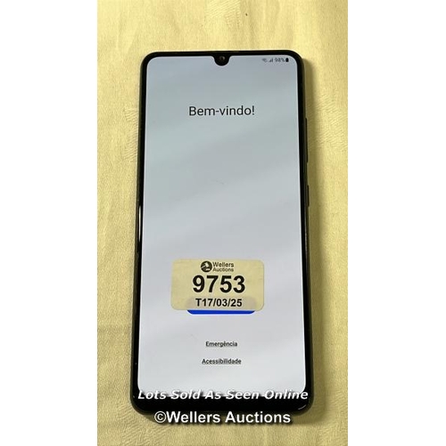 9753 - SAMSUNG GALAXY A32 DUAL/ SM-A325M/ AWESOME BLACK/128GB/ IMEI-350784340476360 (GOOGLE ACCOUNT UNLOCKE... 