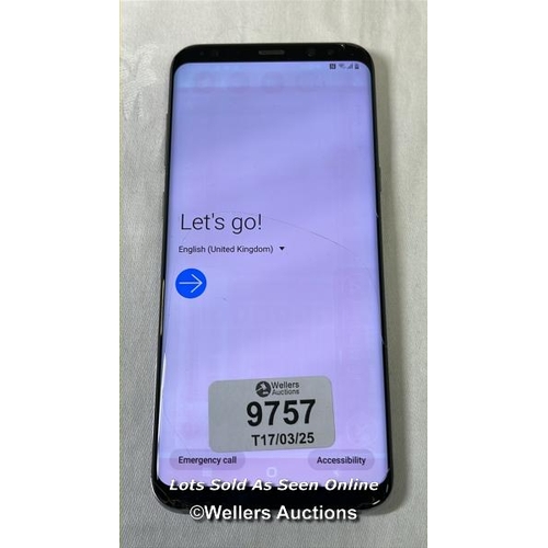 9757 - SAMSUNG GALAXY S8+/ SM-G955F/ ORCHID GRAY/64GB/ IMEI-354358088142751 (GOOGLE ACCOUNT UNLOCKED) (SCRE... 