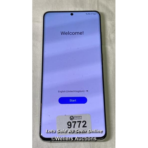 9772 - SAMSUNG GALAXY S20+ 5G DUAL/ SM-G986N/ CLOUD WHITE/256GB/ IMEI-354203111606416 (GOOGLE ACCOUNT UNLOC... 