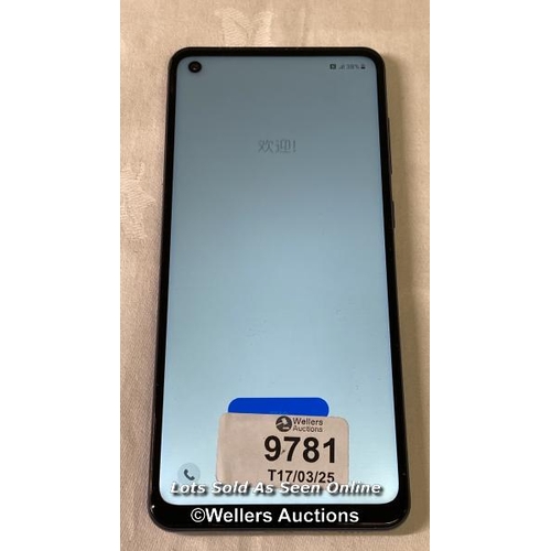 9781 - SAMSUNG GALAXY A21S DUAL/ SM-A217F/ BLUE/ IMEI-351832199366700 (GOOGLE ACCOUNT LOCKED)