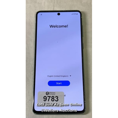 9783 - SAMSUNG GALAXY A73 DUAL/ SM-A736B/ GREEN/ IMEI-352828293581862 (GOOGLE ACCOUNT LOCKED)