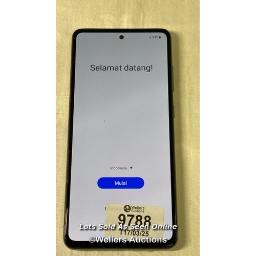 9788 - SAMSUNG GALAXY A52S 5G DUAL/ AWESOME WHITE/ IMEI-356008732532505 (GOOGLE ACCOUNT LOCKED)