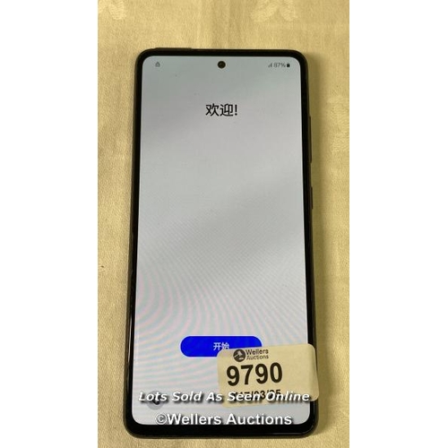 9790 - SAMSUNG GALAXY A52S 5G DUAL/ SM-A528B/ AWESOME BLACK/ IMEI-351627943592522 (GOOGLE ACCOUNT LOCKED)