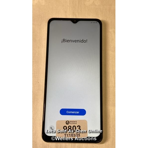 9803 - SAMSUNG GALAXY A12 DUAL/ SM-A125F/ WHITE/ IMEI-355183626937259 (GOOGLE ACCOUNT LOCKED)