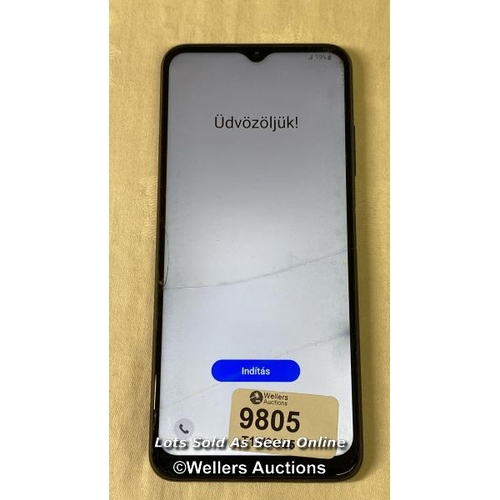 9805 - SAMSUNG GALAXY A22 5G DUOS/ GRAY/ IMEI-353810486241842 (GOOGLE ACCOUNT LOCKED) (SCREEN CRACKED)